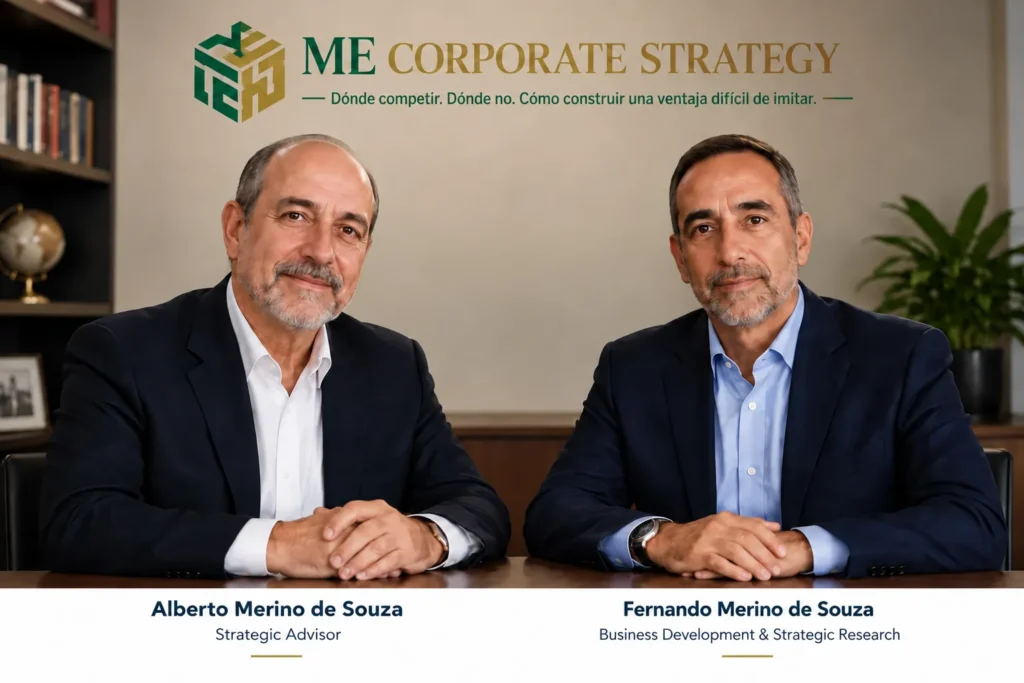 Alberto y Fernando Merino de Souza, especialistas en estrategia empresarial para CEOs de ME Corporate Strategy