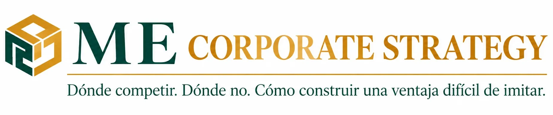 ME Corporate Strategy – Dónde competir. Dónde no. Cómo construir una ventaja difícil de imitar.